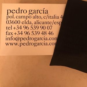 Pedro Garcia shoe box and shoe bag